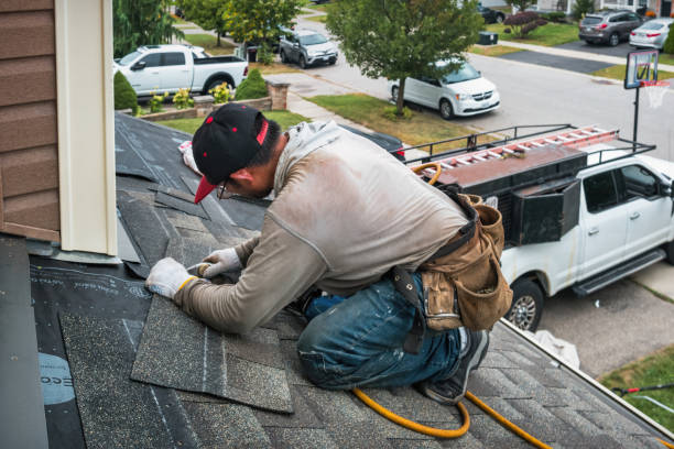 Professional Storm Damage Roof Repair technician working in Sardis, MS